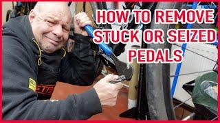 How to remove stuck or seized pedals and repair damaged threads