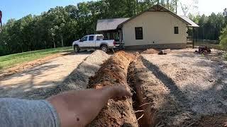 Cabin Is Finishing Up: More Trenching And Wall Backfill