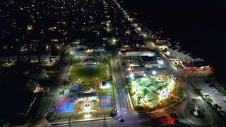 Ocean Isle Beach drone at night