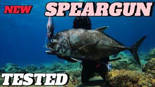 SPEARFISHING PHILIPPINES || NEW SPEARGUN TESTED! || GIANT TREVALLY MEL SPEARFISHING TV 