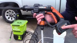 Worx Hydroshot - Tips To Longer Working Time & Pressure