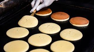 100% handmade! From red beans to dough to rice cakes, handmade Dorayaki, pancakes│Korean street food