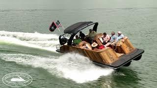 Custom Sinker Cypress Pontoon by Bailey Custom Boats on Lewis Smith Lake, Alabama