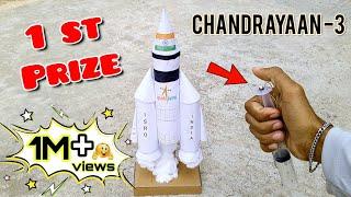 Chandrayaan-3 working model - Chandrayaan project for school - Rocket launching Science Project