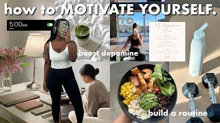 how to MOTIVATE YOURSELF, get back on track, reframe your thinking, build discipline & lock in 2025