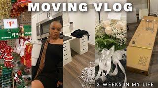 MOVING VLOG:  BUILDING FURNITURE, CLOSET UPDATES, CHRISTMAS PARTY PREP, DECOR HAULS, & LOTS MORE !