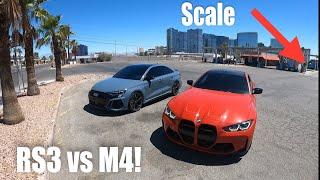 2024 Audi RS3 REAL Curb Weight + Racing a 2024 BMW M4!