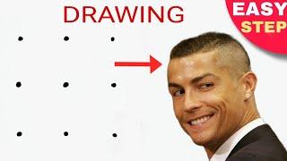 How to draw Cristiano Ronaldo Drawing step by step