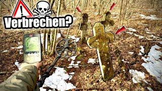 Abandoned cemetery found with metal detector... What happened here?