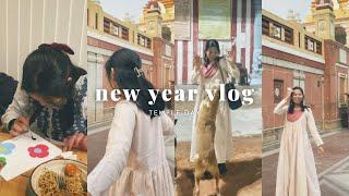 ENG | NEW YEAR'S TRIP | VLOG 2 | TEMPLE DAY | HINDU TEMPLE | THE PALETTE CAFE | DHAN MILL | INDIA