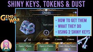 Gems of War - All the Info on Shiny Keys, Shiny Tokens and Shiny Dust (and Using TWO SHINY KEYS!)