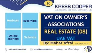 UAE VAT (10) I VAT on Owner's Associations I By Mahar Afzal