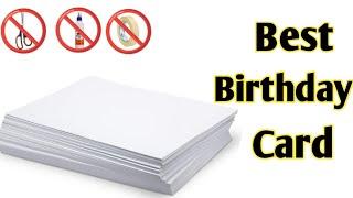 Diy Happy Birthday Card / How to make birthday greeting card / handmade birthday greeting card