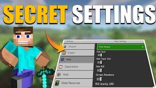 BEST MINECRAFT SETTINGS FOR MOBILE PLAYERS | MCPE SECRET SETTINGS