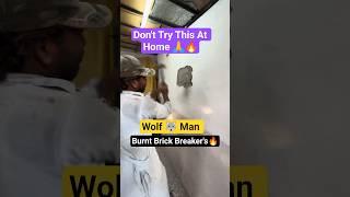 Burnt Brick Breaker's: Demolition Experts! Caught on Camera HAMMER MAN: Breaking Concrete Walls!