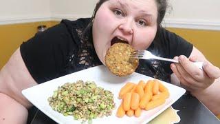 MUKBANG LENTILS AND VEGGIE PATTY | YOUTUBE FUTURE