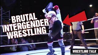 Men Brutally Destroying womens Intergender Wrestling! Part 2!