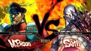 Ultra Street Fighter IV USF4 Remix Mod CPU Vs. CPU - M.Bison (Koryu) Vs. Seth (Koryu)