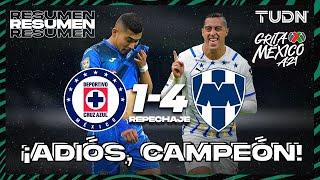 Resumen y goles | Cruz Azul 1-4 Rayados | Grita México BBVA AP2021 Repechaje | TUDN