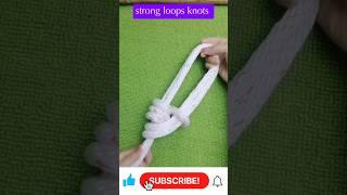 How to Tie Strong Loop Knots with Rope: Easy and Reliable Tutorial 🪢 #loopknot #shorts #diy