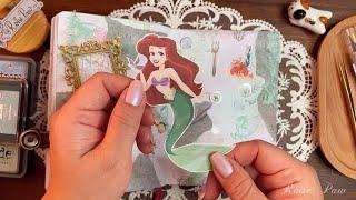 ASMR | The Little Mermaid ‍️ | Relaxing Scrapbooking