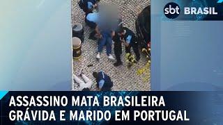 Brasileira grávida, marido e barbeiro são mortos a tiros em Lisboa | SBT Brasil (03/10/24)