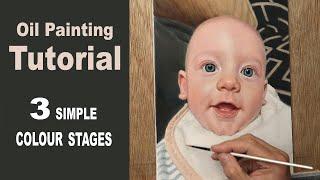 How to PAINT A PORTRAIT in OILS | Beginners Guide. BABY Portrait of Max.