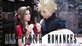 Final Fantasy 7 Remake - All Aerith Romantic Scenes