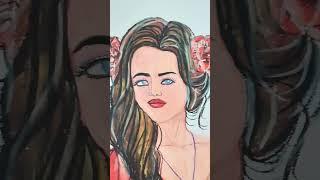 Portrait#drawing # with oil pastel #viralsong#viralvideo 