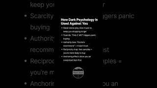 How Dark Psychology Is Used Against You