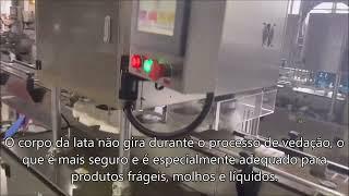 Máquina seladora de latas de alta velocidade para latas de metal,arquivo de truta selante de frutos