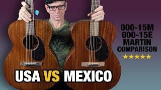 Martin USA vs Mexico (000-15M vs 000-15E)