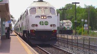 GO Train Action at Port Credit and Clarkson - Featuring LTEX Switching Action!