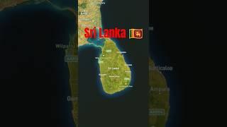 beautiful country Sri Lanka Map