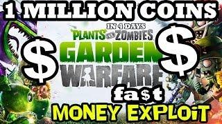 Plants vs. Zombies 250,000 Coins FREE Per Day in Garden Warfare NO HACK! Exploit / Tip / Trick!