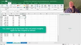 Insights in Excel - Data Analysis game changer by Chris Menard