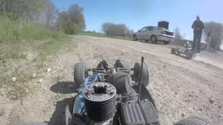 1er démarrage de l'année avec go pro sur mon kyosho mp7.5