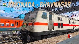 12755 KAKINADA PORT - BHAVNAGAR TERMINUS WEEKLY SUPERFAST EXPRESS | MSTS LIVE | #indianrailways