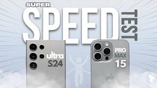 Samsung Galaxy S24 Ultra vs iPhone 15 Pro Max SUPER Speed Test