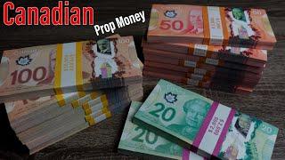 NEW Super Realistic Canadian Prop Money Review | Fake Money Unboxing