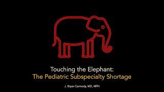 Touching the Elephant: The Pediatric Subspecialty Shortage