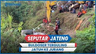 Kecelakaan Buldoser Terguling Jatuh ke Jurang Ungaran Semarang Hari Ini, 1 Terjepit