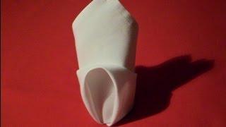 How To Fold Napkins - Rosebud (Napkin Folding)