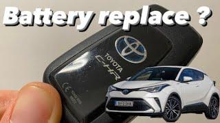 How to change key battery on Toyota CHR step-by-step demonstration