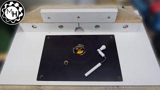 Homemade Router Table Insert Plate