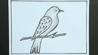 How to draw bird from number 2 / freedom bird drawing step by step