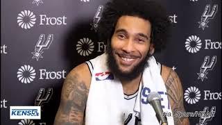 Postgame v Kings: San Antonio Spurs Julian Champagnie on getting win vs Kings, team maturity & more