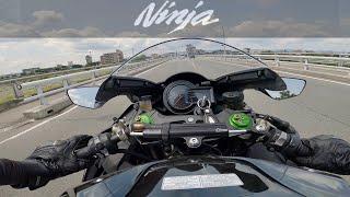 Kawasaki NinjaH2 EXHAUST SOUND ONLY #1【POV Motorcycle】