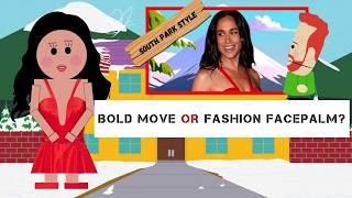 MEGHAN MARKLE’S RED DRESS at L.A. Children's Hospital: Why Everyone's Talking [SOUTH PARK STYLE]