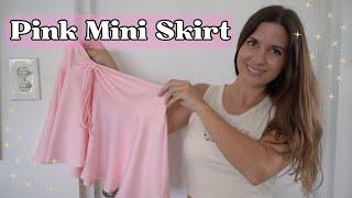 Pink Mini Skirt For Summer